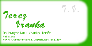 terez vranka business card